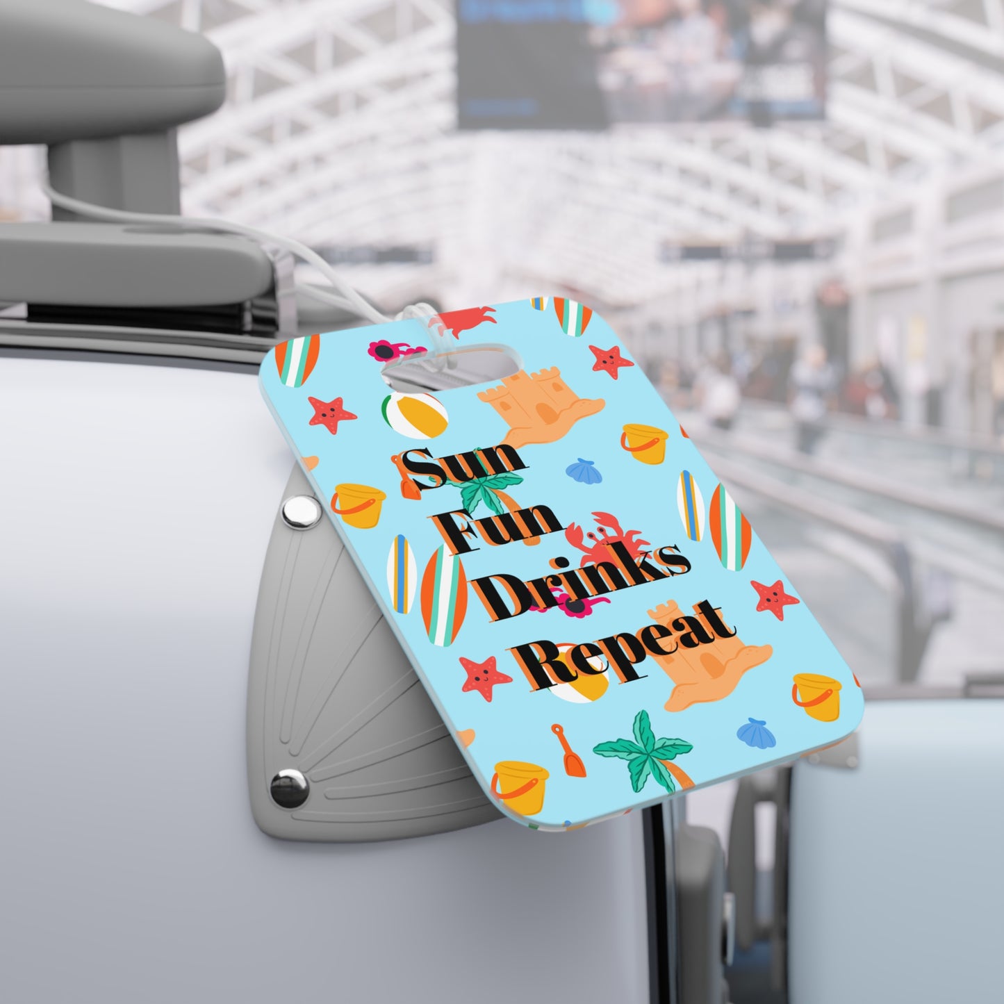 Beach Themed Luggage Tag