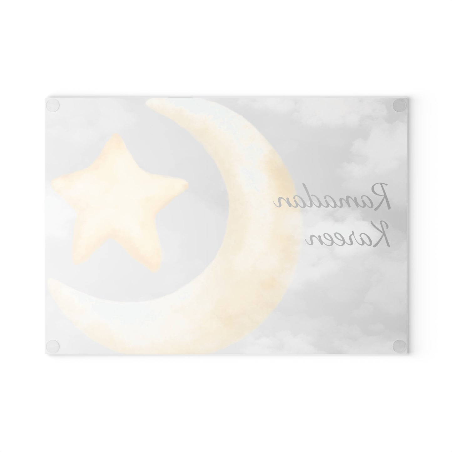 Ramadan Glass Cutting Board