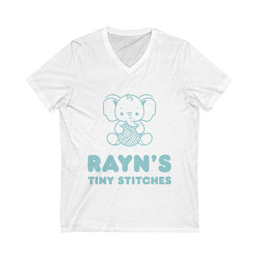 Rayn's Tiny Stitches Logo V-neck