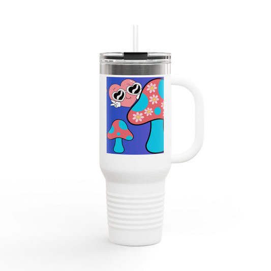 Mushroom Insulated Travel Mug, 40oz