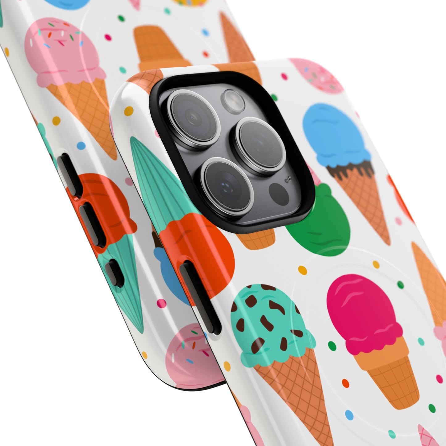 Tough Magnetic Cases with Ice Cream Pattern