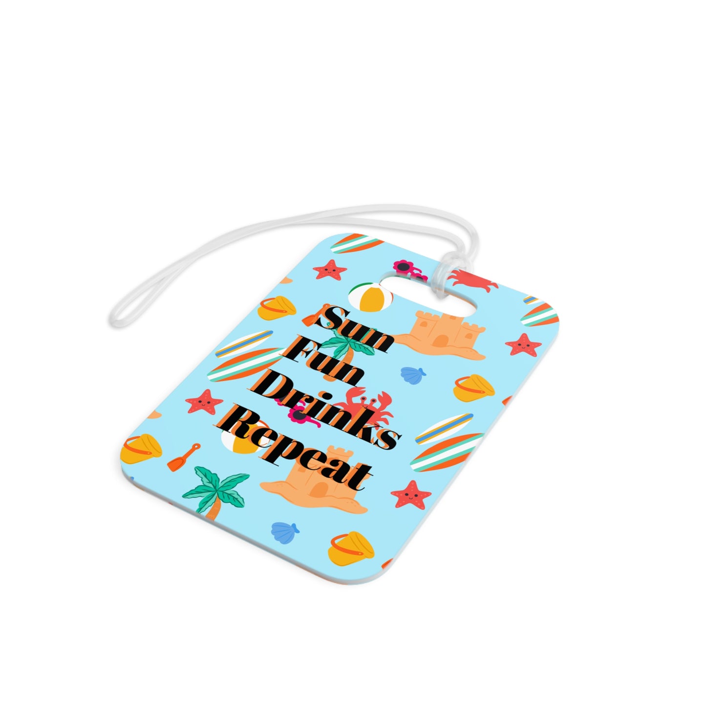 Beach Themed Luggage Tag