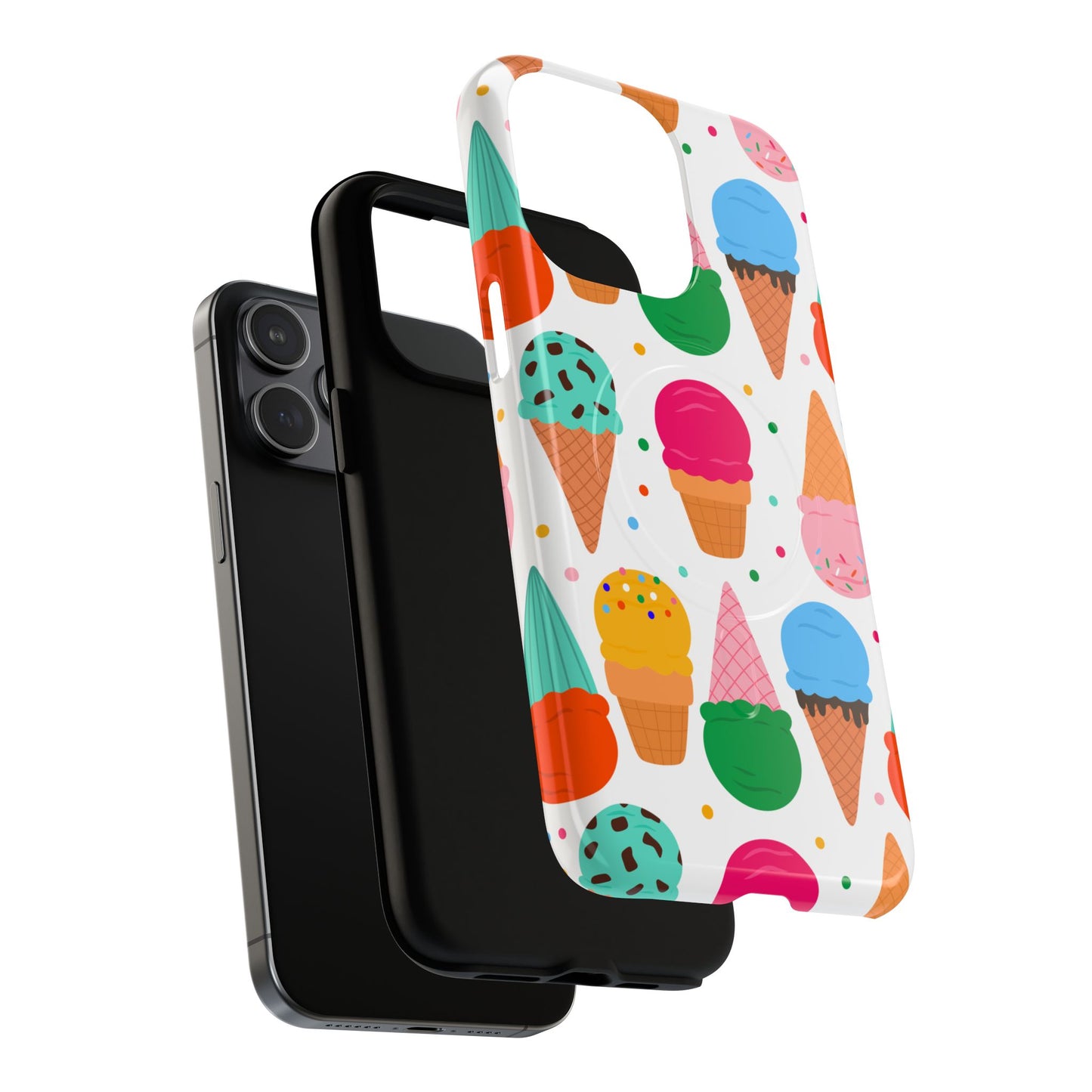 Tough Magnetic Cases with Ice Cream Pattern