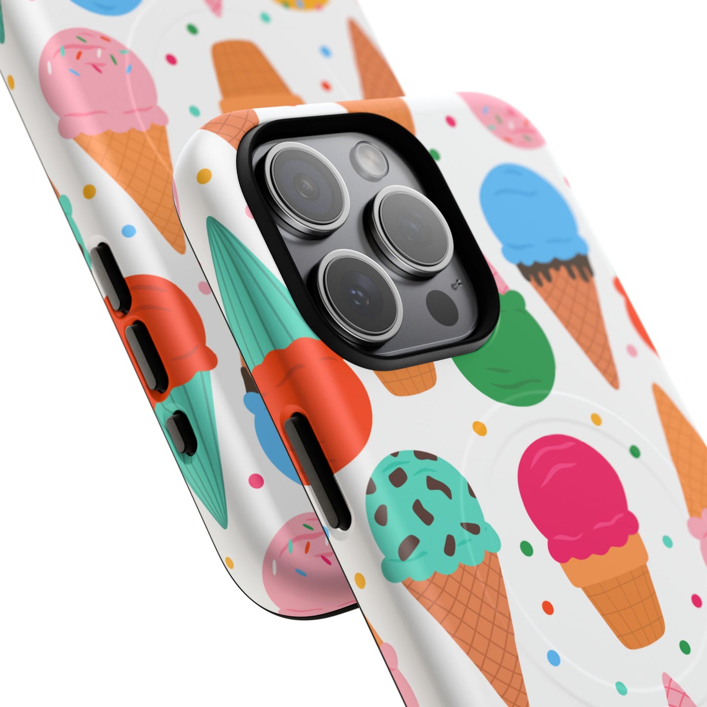 Tough Magnetic Cases with Ice Cream Pattern