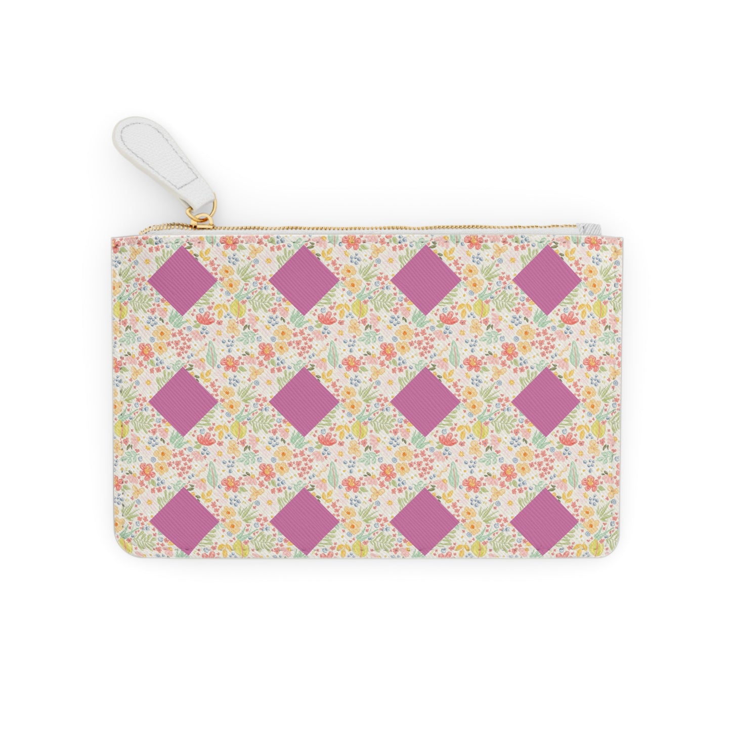 Floral Pattern Mini Clutch Bag